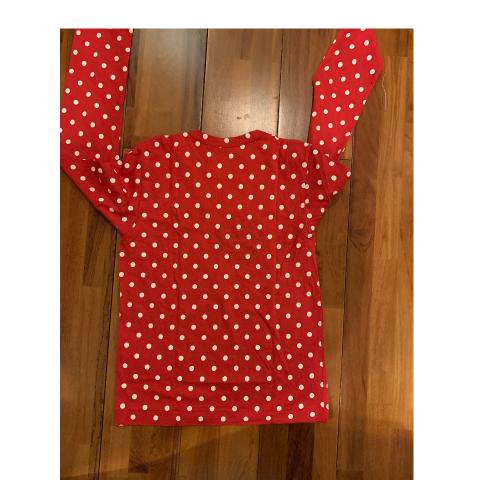 Comme des Garçons Play Long Sleeve Polka-Dot T-Shirt - Red