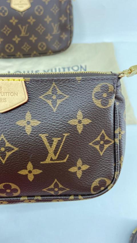 Louis Vuitton Multi Pink Pochette Bag - 3 For Sale on 1stDibs