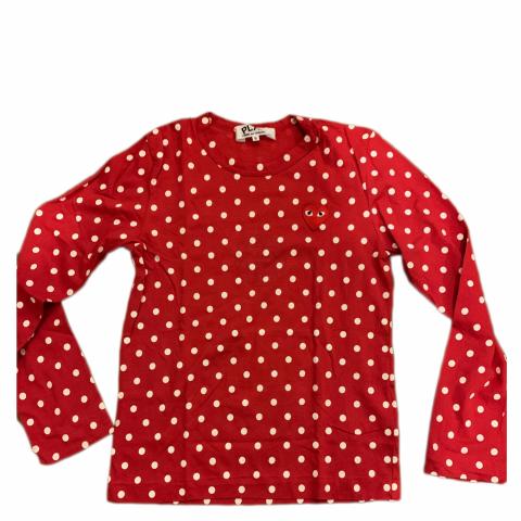 comme des garcons red polka dot