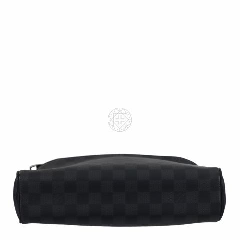 Louis Vuitton Black Damier Graphite Dayton Reporter PM Grey Cloth  ref.128379 - Joli Closet