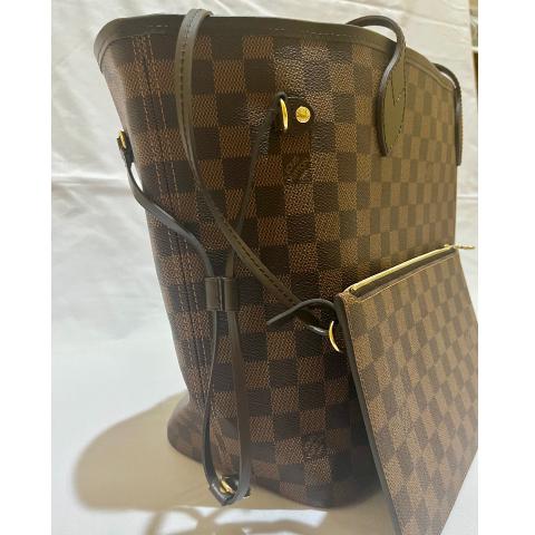 Louis Vuitton Brown Leather Neverfull Trunks Bag at 1stDibs
