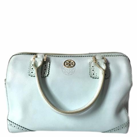 Tory Burch blue Robinson spectator tote bag