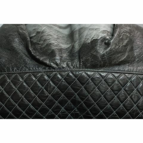 CHANEL, Bags, Chanel Black Satin Melrose Cabas Large Tote Bag