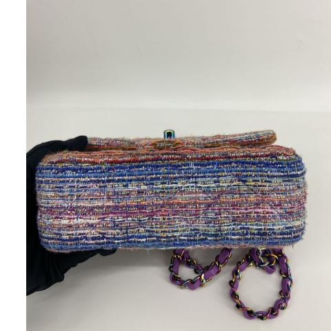 Tweed Rainbow Metal Multicolor Mini Flap Bag, CHANEL
