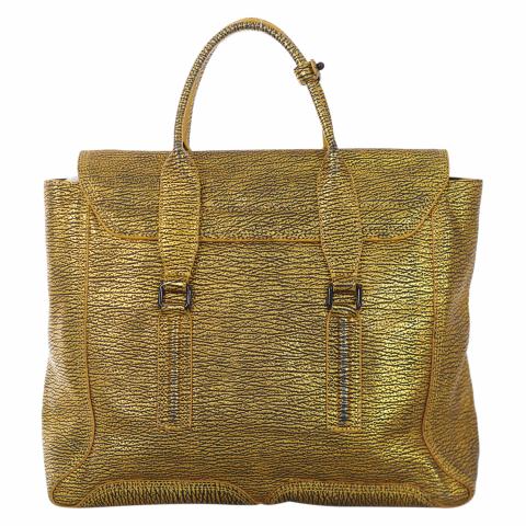Sell 3.1 Phillip Lim Large Pashli Satchel Bag - Gold | HuntStreet.com