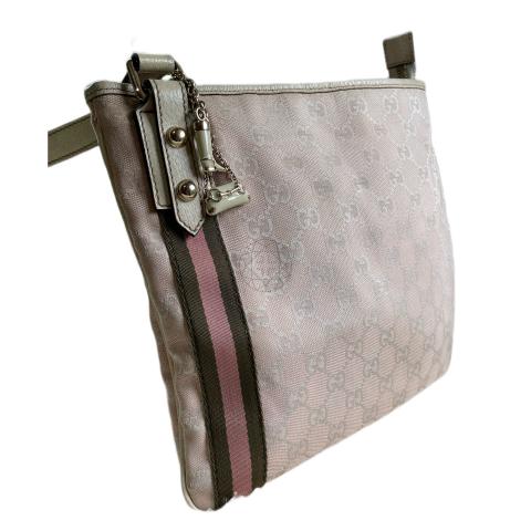 Gucci GG Canvas Jolicoeur Messenger Bag - Pink Crossbody Bags