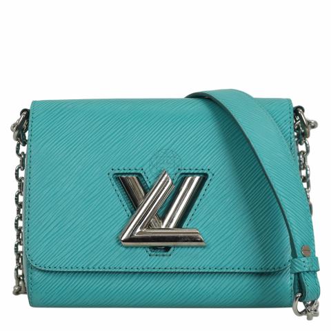 Louis Vuitton Turquoise Epi Leather Twist PM Bag