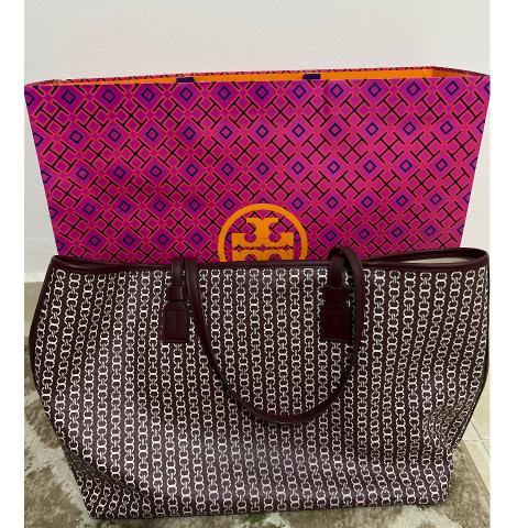 Dropship Tory Burch Gemini Link Top Zip Dutch Red Tote Bag to Sell Online  at a Lower Price