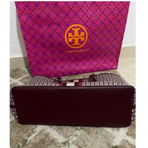 Dropship Tory Burch Gemini Link Top Zip Dutch Red Tote Bag to Sell Online  at a Lower Price