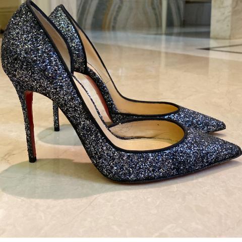 Sell Christian Louboutin Glitter Iriza Pumps Black HuntStreet