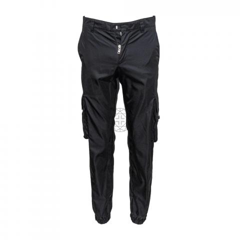Re-Nylon cargo pants in black - Prada