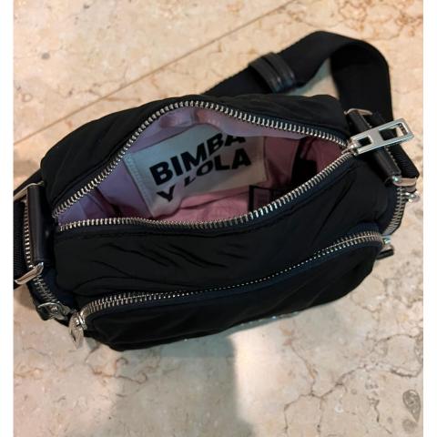 Handbag Bimba y Lola Black in Suede - 34441564