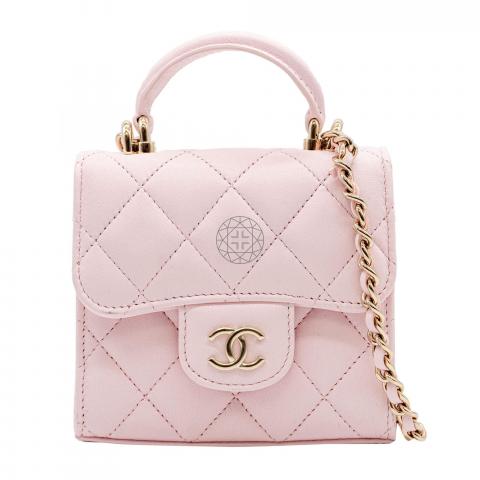 Sell Chanel 22P Mini Top Handle Vanity with Chain - Pink 