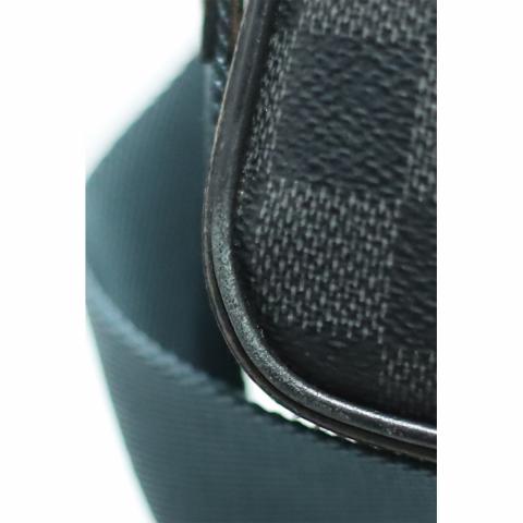 LOUIS VUITTON Louis Vuitton Alpha Messenger Shoulder Bag N40188 Damier  Graphite Canvas Leather Black | eLADY Globazone