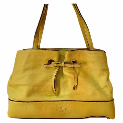 Sell Kate Spade New York Leather Tote - Yellow 