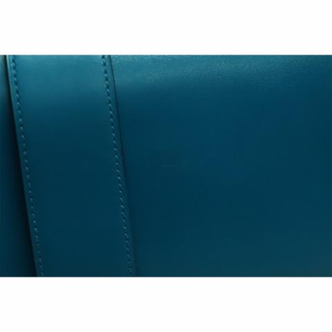 Hermès Medor 23 Clutch Blue Brighton Swift Permabrass Hardware