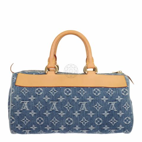 Louis Vuitton Blue Monogram Denim Neo Speedy Bag at 1stDibs