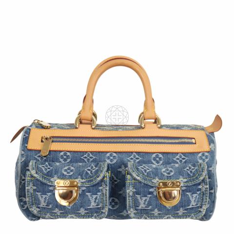 Louis Vuitton Vintage Monogram Denim Neo Speedy - Blue Handle Bags,  Handbags - LOU804804
