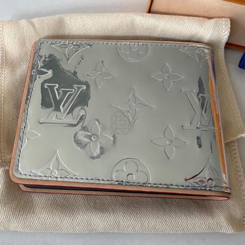 Louis Vuitton, Bags, Louis Vuitton Multiple Wallet Blue By Virgil Abloh Lv  Everyday Monogram Bifold