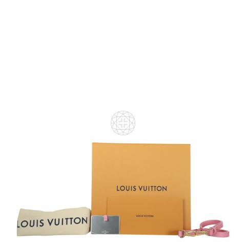 LOUIS VUITTON Raffia Twist Shoulder Bag PM Pink 1090748