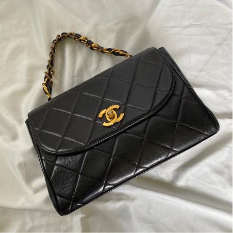 Sell Chanel Vintage Chain-Handle Kelly Bag - Black