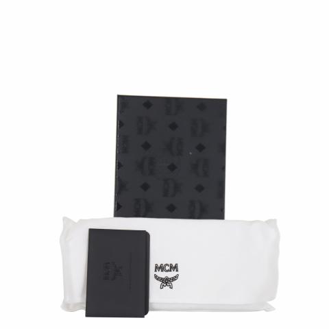 9906 MCM Claus Bifold Wallet BLACK