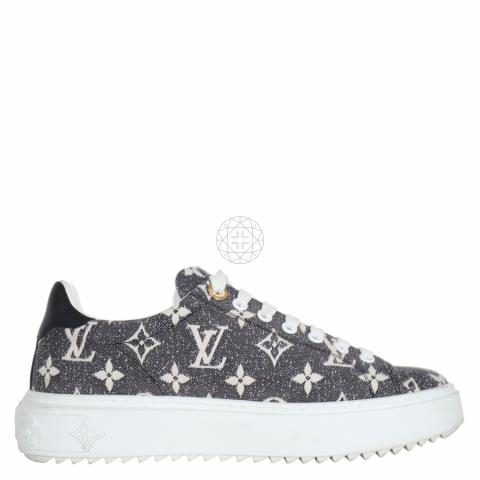 LOUIS VUITTON Sneakers Trocadero Line / US9.5 / GRY / Denim Grey