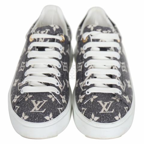 LOUIS VUITTON Sneakers Trocadero Line / US9.5 / GRY / Denim Grey