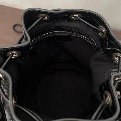 Balenciaga Black XS Drawstring Wheel Bucket Bag - ShopStyle