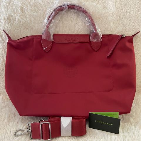 Sell Longchamp Medium Le Pliage Neo Bag Red HuntStreet