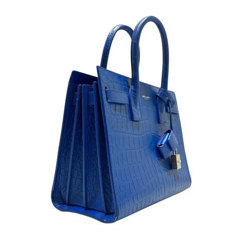 sac de jour baby in matte crocodile embossed leather