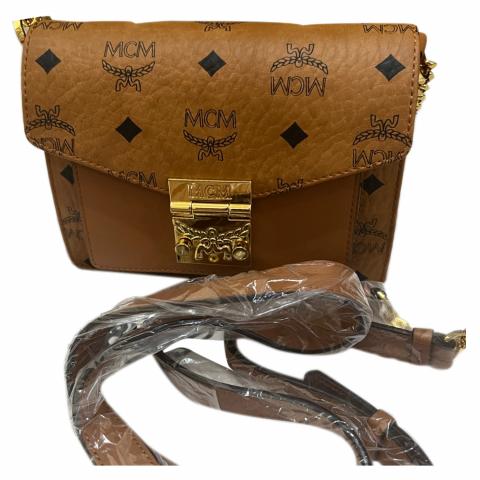 MCM Patricia Old Gold Visetos Gusset Convertible Crossbody Bag NWT – Design  Her Boutique