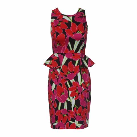kate spade peplum dress Kate Spade New york Dresses | Kate Spade X Target Dress Women Sz 00 Classic Rose Peplum Midi Wedding Guest Nwt | Color: Pink