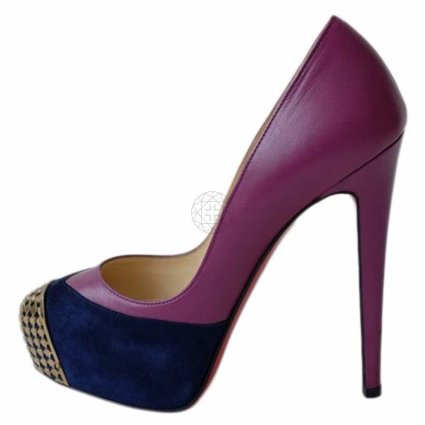 Sell Christian Louboutin Maggie Steel Toe Pumps 140 Blue Purple HuntStreet