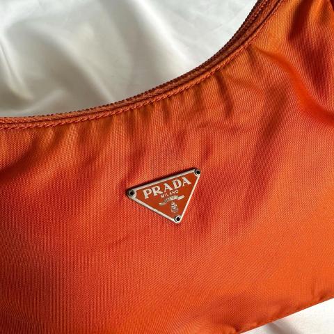 Sell Prada Vintage Nylon Mini Shoulder Bag - Orange 