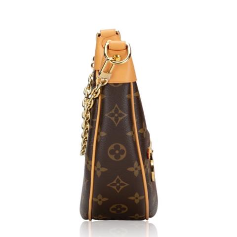 Looping cloth handbag Louis Vuitton Brown in Cloth - 25722569
