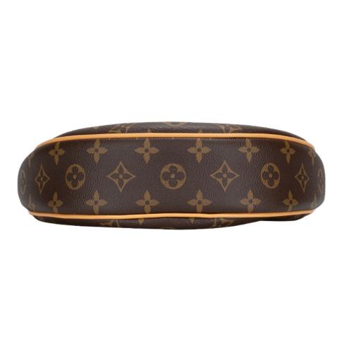 Vintage Authentic Louis Vuitton Brown Monogram Canvas Looping MM France  MEDIUM For Sale at 1stDibs