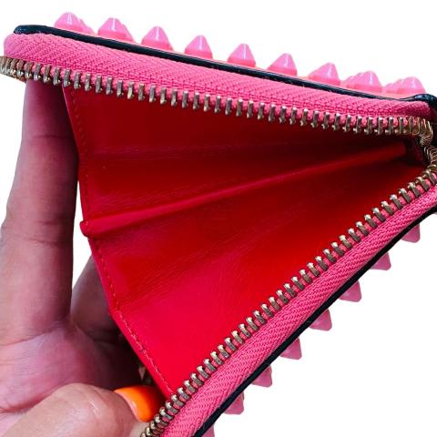 Christian Louboutin - Authenticated Panettone Wallet - Leather Pink for Women, Very Good Condition
