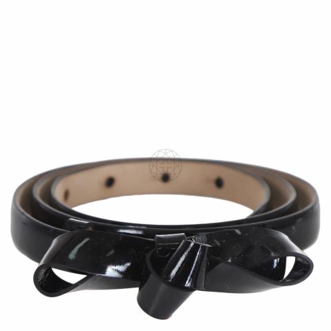 Sell Valentino Patent Bow Belt - Black | HuntStreet.com display picture 2
