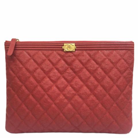 Sell Chanel Boy Ocase Medium Red GHW Red HuntStreet