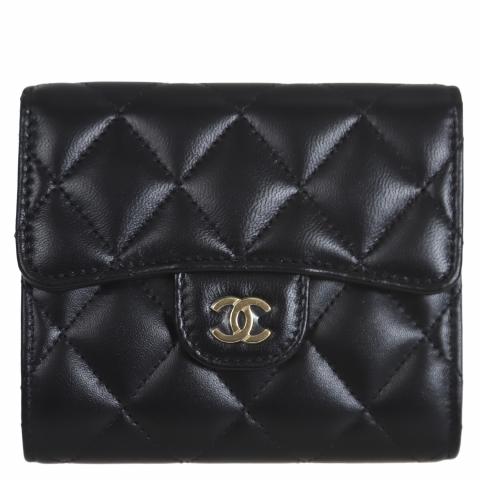 Chanel Classic Small Trifold Wallet - Black HuntStreet.com