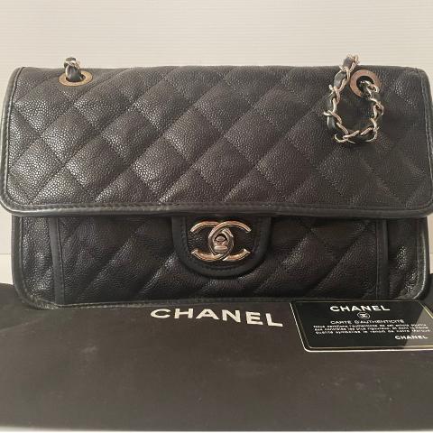 Sell Chanel French Riviera Flap Bag - Black