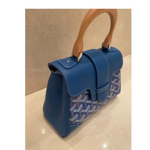 Goyard Blue Goyardine Souple Mini Saigon Bag – The Closet