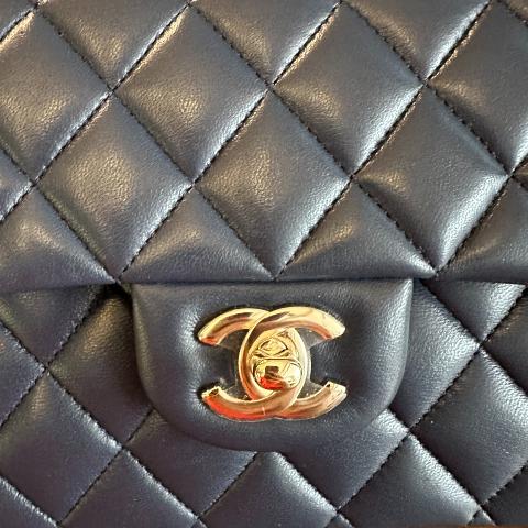 Sell Chanel Classic Medium Double Flap Bag - Blue