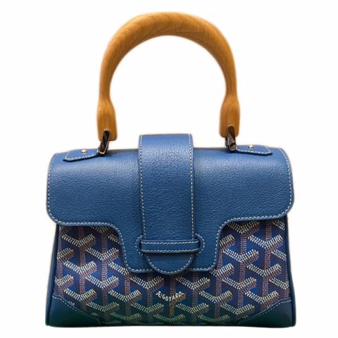 Goyard Blue Goyardine Souple Mini Saigon Bag – The Closet