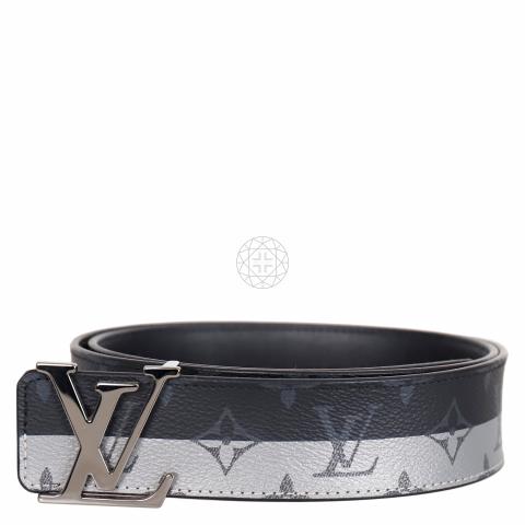 Shape leather belt Louis Vuitton Silver size 90 cm in Leather