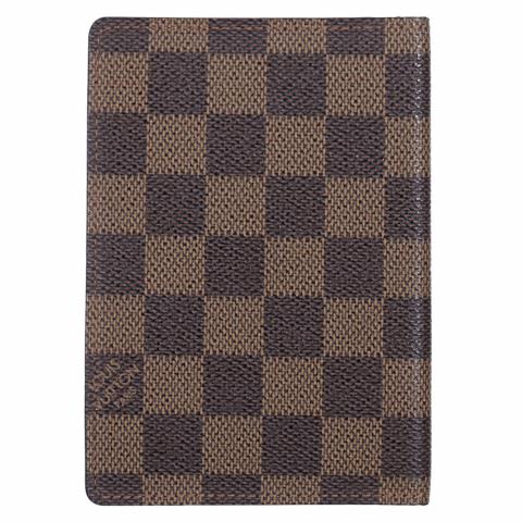 Trick & Treat Yourself - PASSPORT HOLDER DUPE ALERT .  has a CLOSE  dupe for the Louis Vuitton Passport Holder in Damier Ebene! The “designer  look” for much less, perfect for