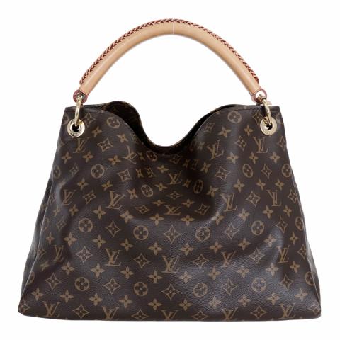 Authentic Louis Vuitton 2018 Brown Monogram Canvas Bag on sale at JHROP.  Luxury Designer Consignment Resale @jhrop_official