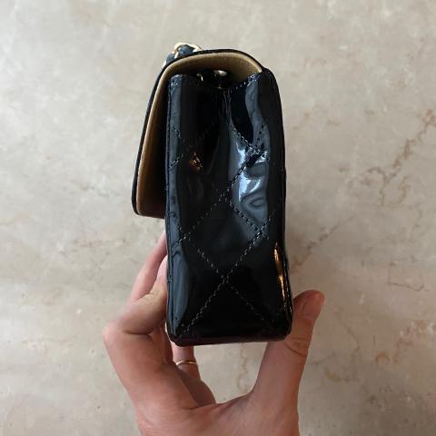 Chanel Patent E/W Flap Bag - Black Shoulder Bags, Handbags - CHA930394