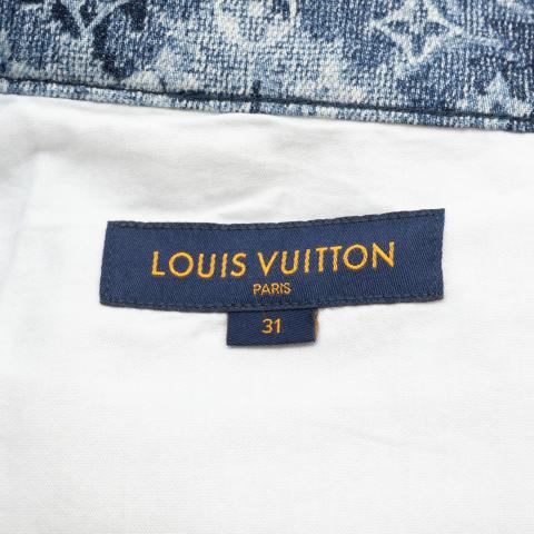 Sell Louis Vuitton Monogram Tapestry Denim Jeans - Blue